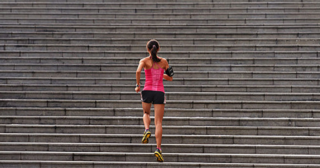 Stair workout for runners