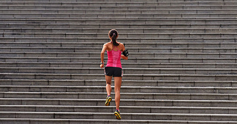 Stair workout for runners